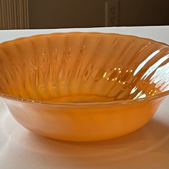 Peach Lustre bundle/3 from Anchor Hocking Fire King circa 1950-1962 dinnerware - Picture 1 of 11